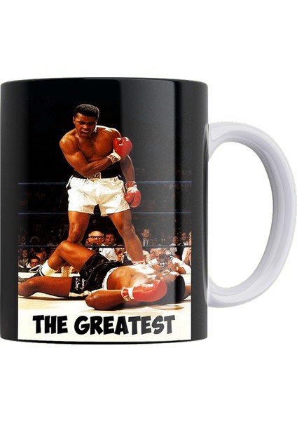 Muhammed Ali Çift Taraflı Baskılı Porselen Kupa