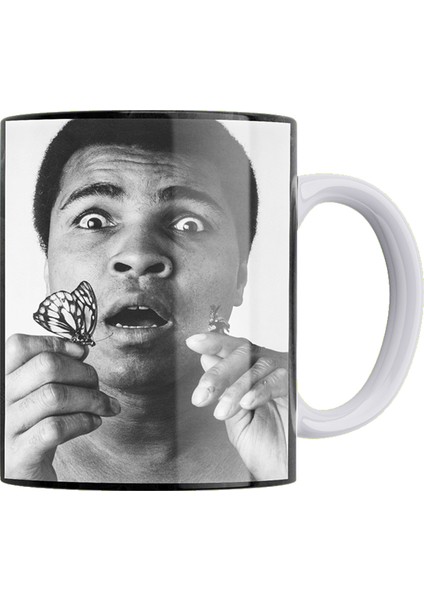 Muhammed Ali Çift Taraflı Baskılı Porselen Kupa