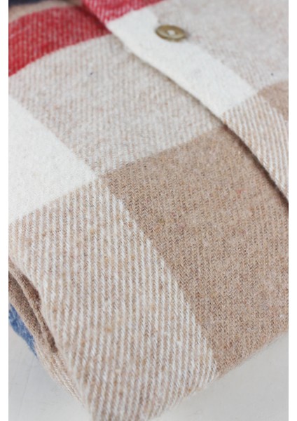 Erkek Camel Tek Cepli Uzun Kol Kışlık Klasik Kesim Ekose Oduncu Gömlek fırsatları