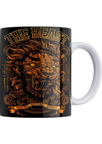 The Beast Çift Taraflı Baskılı Porselen Kupa