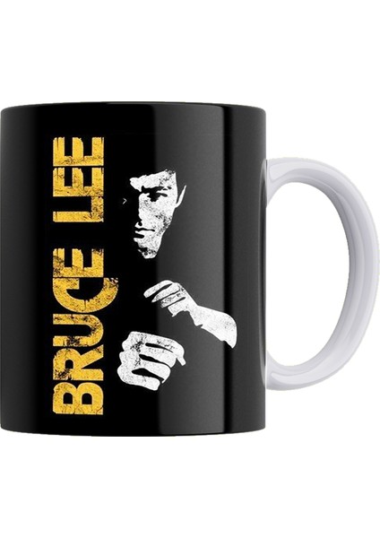 Bruce Lee Çift Taraflı Baskılı Porselen Kupa