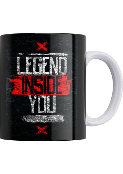 Legend Çift Taraflı Baskılı Porselen Kupa