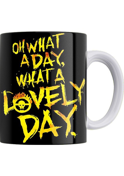 Lovely Day Çift Taraflı Baskılı Porselen Kupa