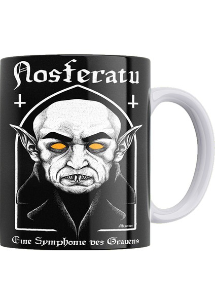 Nosferatu Çift Taraflı Baskılı Porselen Kupa
