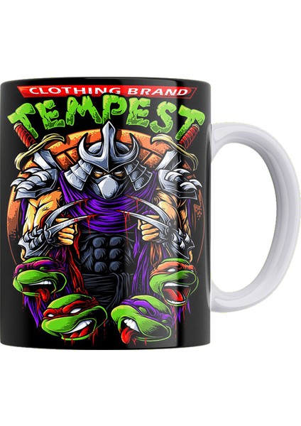 Ninja Turtles Çift Taraflı Baskılı Porselen Kupa