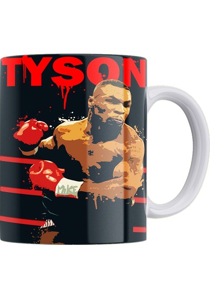 Mike Tyson Çift Taraflı Baskılı Porselen Kupa