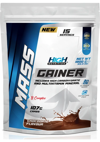 Mass Gainer 1800 Gr Hacim Kütle Kas Karbonhidrat Tozu Çikolata Aroma