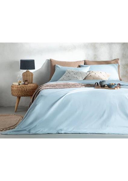 English Home Novella Premium Soft Cotton Tek Kişilik Nevresim Takımı 160 x 220 cm Mavi