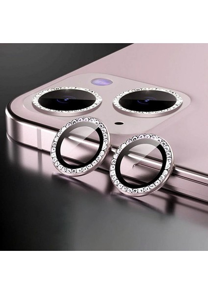 Apple Iphone 14 Uyumlu Swarovski Taşlı Kamera Lensi Koruma Camı