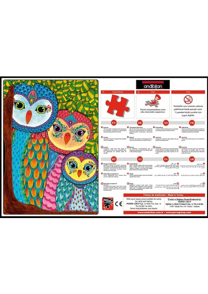 Puzzle - Baykuş Ailesi / 260 Parça, #3316 modelleri