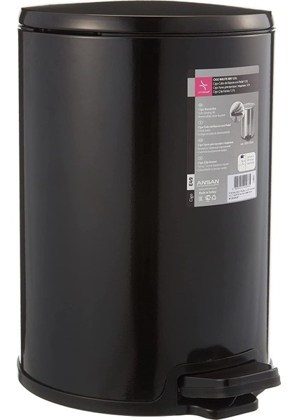 Cigo Pedallı Çöp Kovası 12LT Siyah Iç Kısım Siyah fiyatları