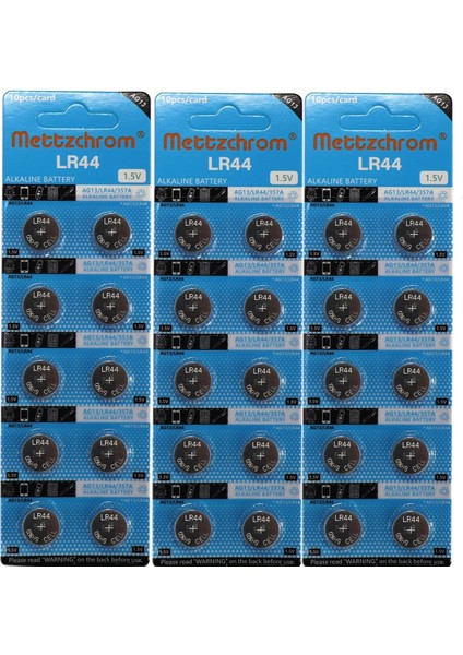 LR44 AG13 A76 357A SR44SW 1 5 Volt Oyuncak Pili 30'lu