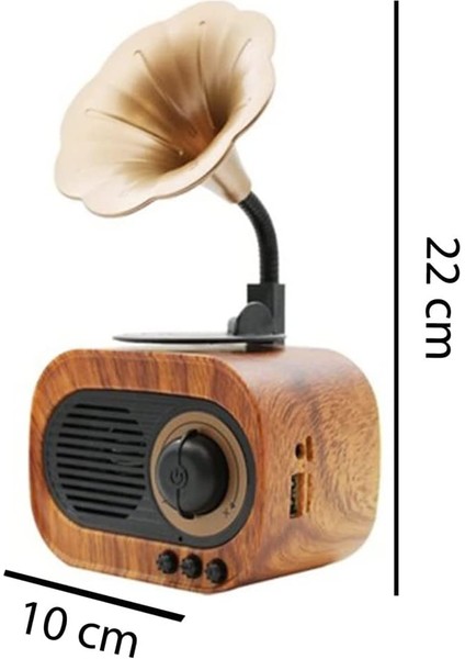 Taşınabilir Nostaljik B5 Speaker Gramofon Radyo/usb/sd/bluetooth Hoparlör 22 cm Mini Boy Retro Radyo modelleri