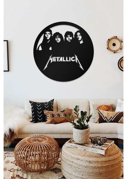 Metallica Temalı Dekoratif Ahşap Tablo modelleri