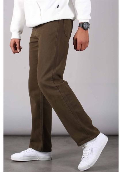 Haki Straight Fit Erkek Jean Pantolon 6312 modelleri
