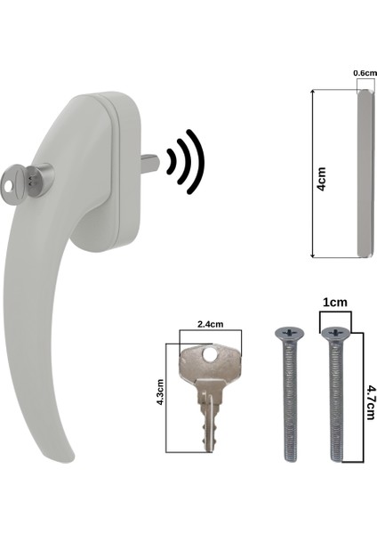 Ege Akustik Kilitli Pencere Kolu