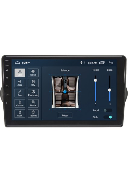 Fiat Egea Android 11 Carplay Multimedya Ekran Teyp 2GB+16GB