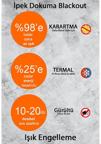 Koru Life Blackout Karartma Güneşlik Perde %100 Işık Geçirmez