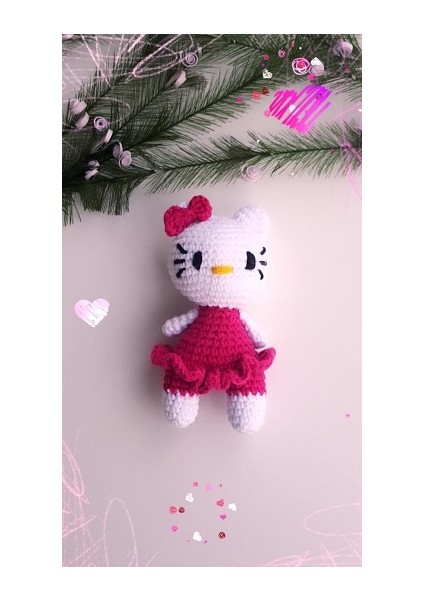 Amigurumi Hellokity Anahtarlık