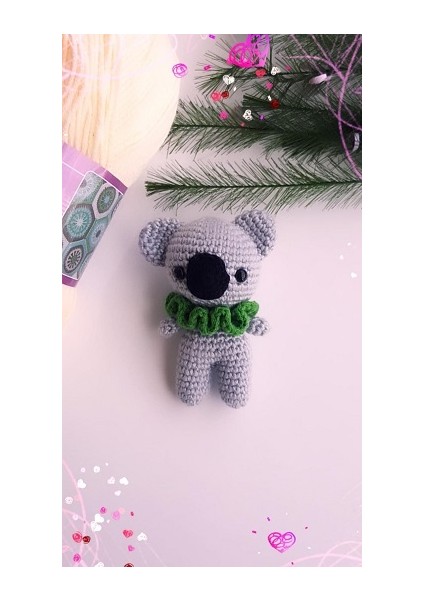 Amigurumi Minik Koala Anahtarlık