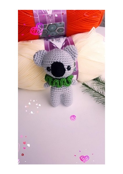 Amigurumi Minik Koala Anahtarlık