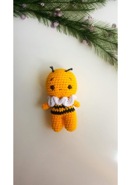 Amigurumi Minik Arı Anahtarlık