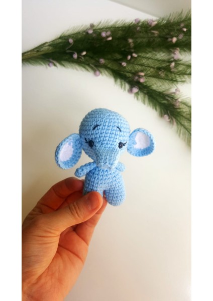 Amigurumi Fil Anahtarlık