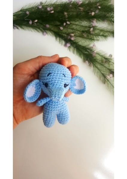 Amigurumi Fil Anahtarlık