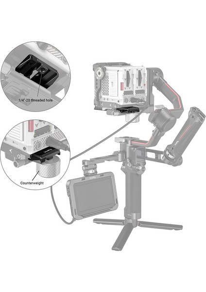 3158B Djı Gimbal Için Manfrotto Plate