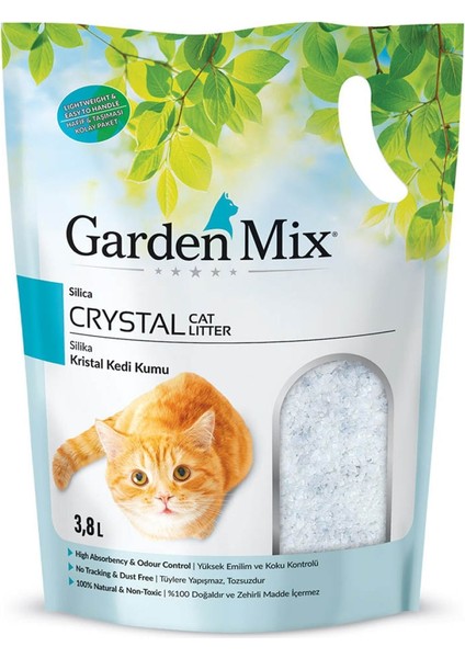 Garden Mix Silica Kristal Kedi Kumu 1.4 kg - 3.8 Lt x 4 Adet