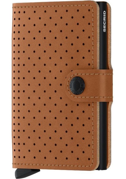 Miniwallet Perforated Cognac , N/a - %100 Orjinal Avrupa Derisi Cüzdan