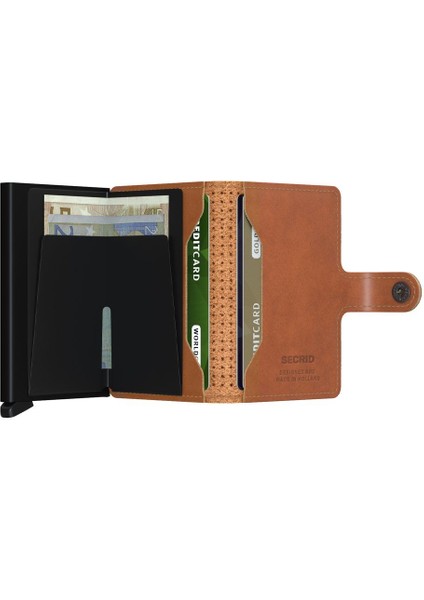 Miniwallet Perforated Cognac , N/a - %100 Orjinal Avrupa Derisi Cüzdan