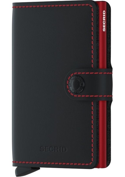 Miniwallet Matte Black& Red, N/a - %100 Orjinal Avrupa Derisi Cüzdan