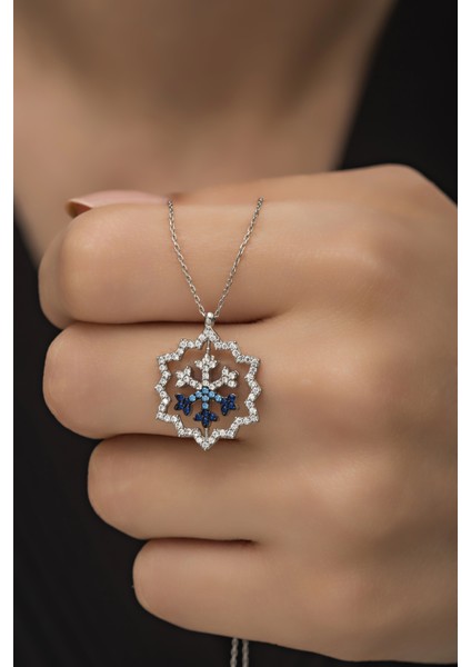 925 Ayar Gümüş 360° Dönebilen Kartanesi Kolye