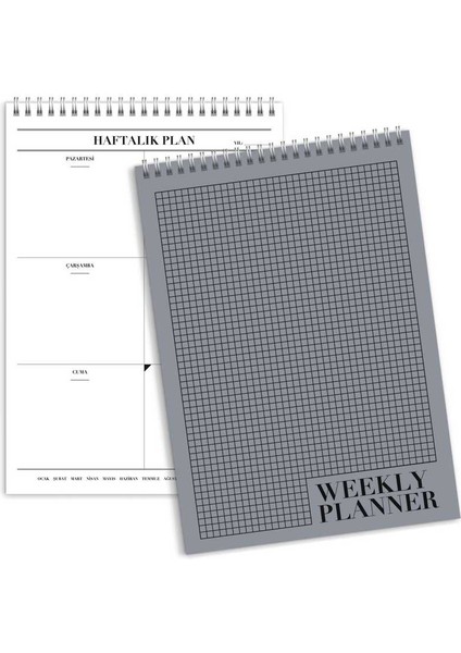 Haftalık Planlayıcı Spiralli Defter - Weekly Planner fiyatları