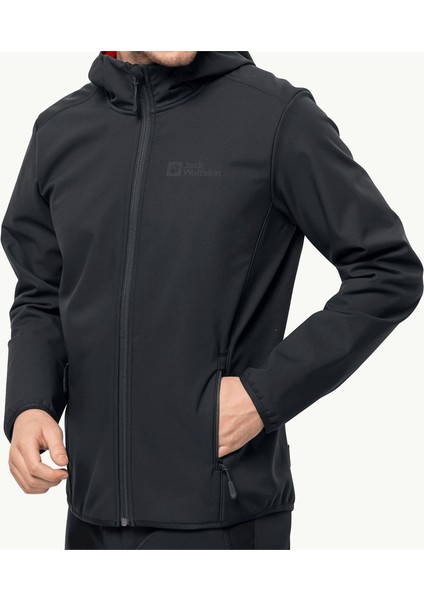 Jack Wolfskin Bornberg Hoody M Siyah Erkek Mont 1307471-6350