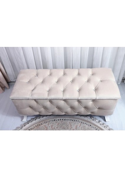 Lüks Sandıklı Chester Puf Bench Ayakucu Koltuk 110 cm fiyatları