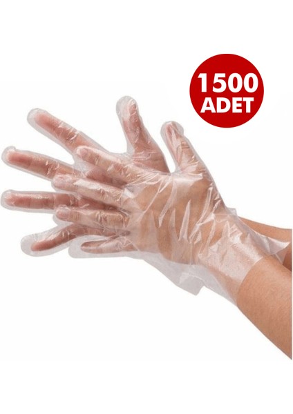 Kullan-At Şeffaf Poşet Eldiven 15 Paket