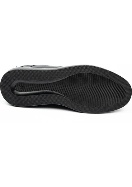 1056 Erkek Fermuarlı Deri Bot Siyah indirimleri