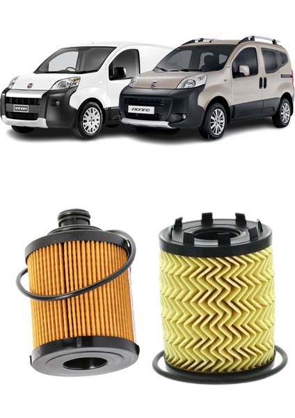Fiat Fiorino 4lü Karbon Filtre Bakım Seti Euro 4 1.3 Jtd Multijet 2007-2011 KİT1450F