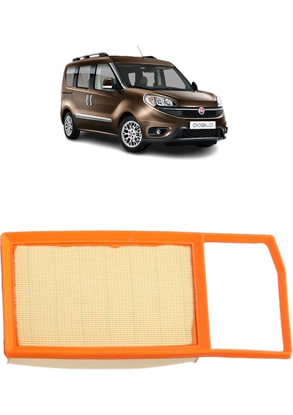 Fiat Doblo 95 Beygir Euro 6 4lü Karbon Filtre Bakım Seti 1.3 D Multijet 2016 Sonrası KİT1479F