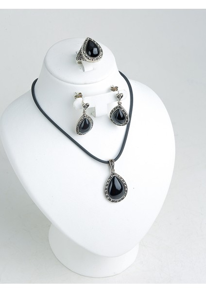 Oltu Taşı Gümüş Set fiyatları