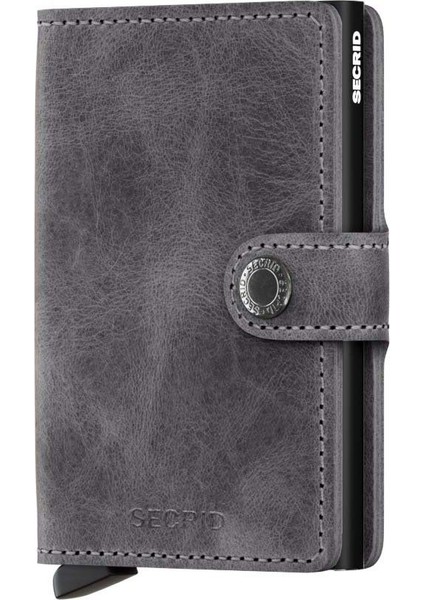 Miniwallet Vintage Grey Black, N/a - %100 Orjinal Avrupa Derisi Cüzdan