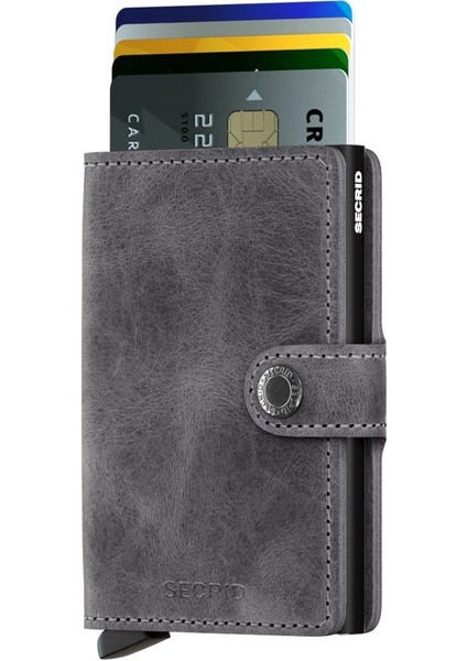 Miniwallet Vintage Grey Black, N/a - %100 Orjinal Avrupa Derisi Cüzdan fiyatları