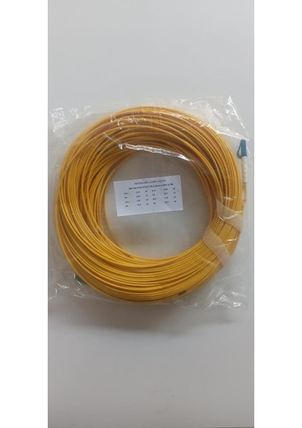 Fiber Optik Patch Kablo Lc-Lc Single Mode 9/125 Dx 2.0mm 50 Metre
