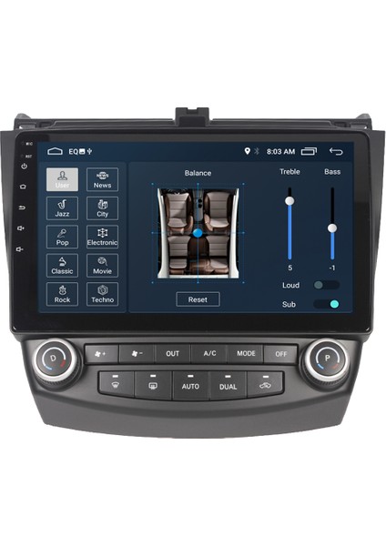 Honda Accord Android 11 Carplay Multimedya Ekran Teyp 2GB+16GB indirimleri