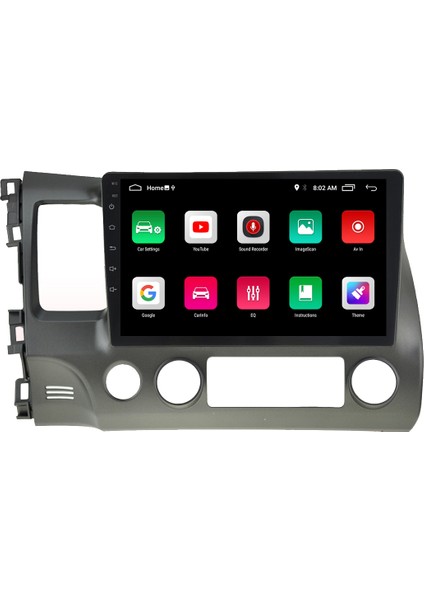 Honda Cıvıc Fd6 Android 11 Carplay Multimedya Ekran Teyp 2GB+16GB modelleri