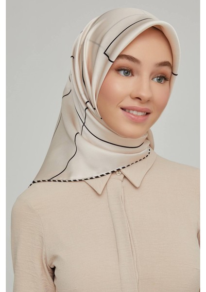 Özel Nostalji Serisi Sura Ipek Eşarp Modelleri 8655DS-06