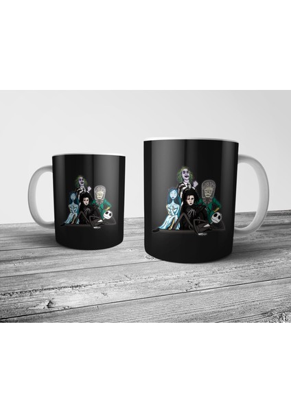 Tim Burton Karakterleri Beetlejuice - Scissorhands Kupa Bardak Model 1