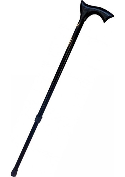 Baston - Asa - Metal Ayarlı Baston - Siyah Renk - 2 Adet